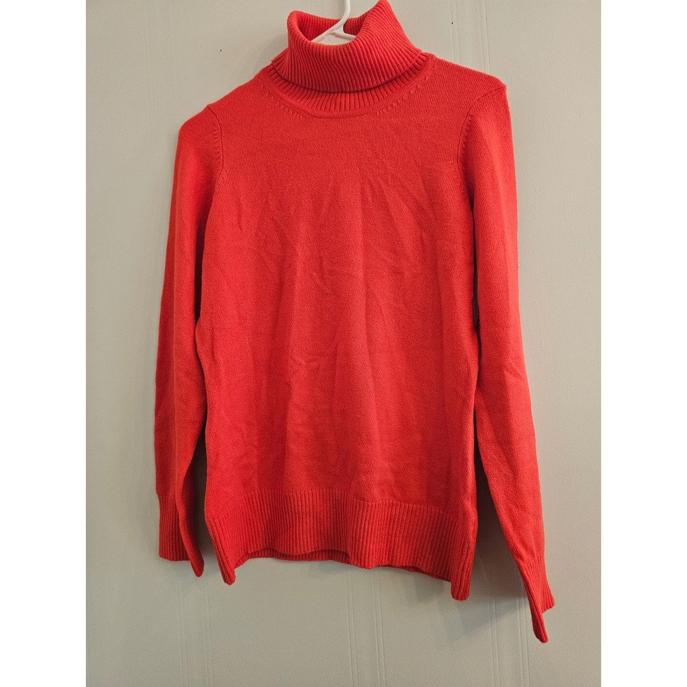 French Connection Red Turtleneck Knit Sweater Medium 78RDK